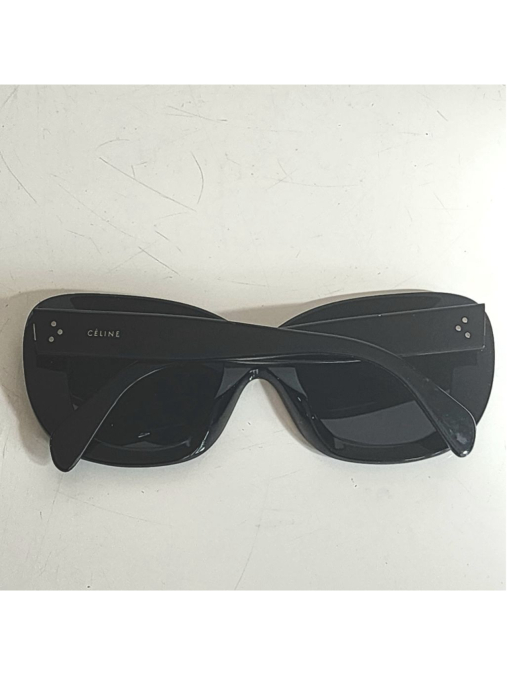 CELINE Black Oversized Square Sunglasses CL 41432/S 807 - Picture 10 of 10